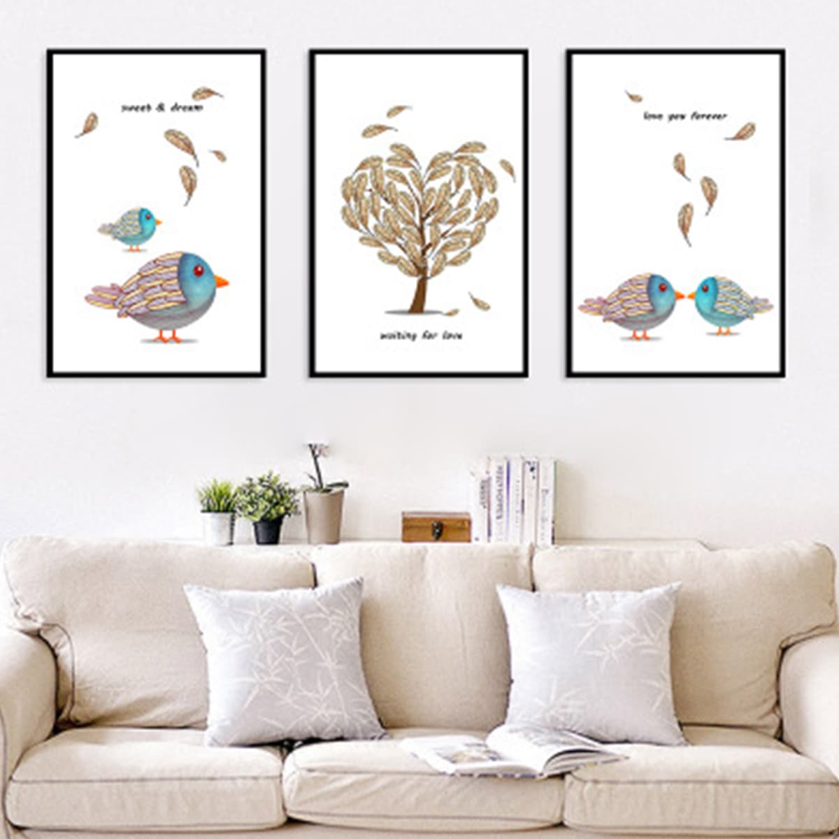 

1pc Bird Wall Print Without Frame, Multicolor