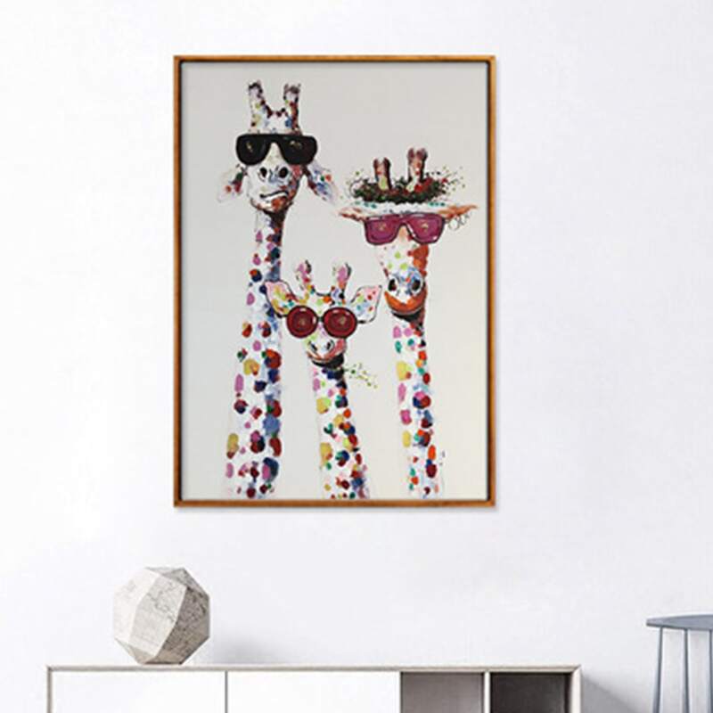 

Giraffe Wall Print Without Frame, Multicolor