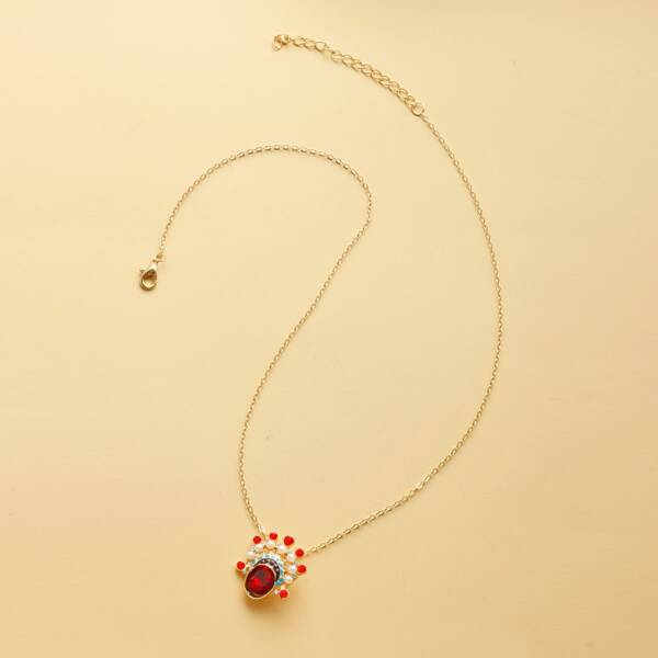 

Peking Opera Charm Necklace, Gold