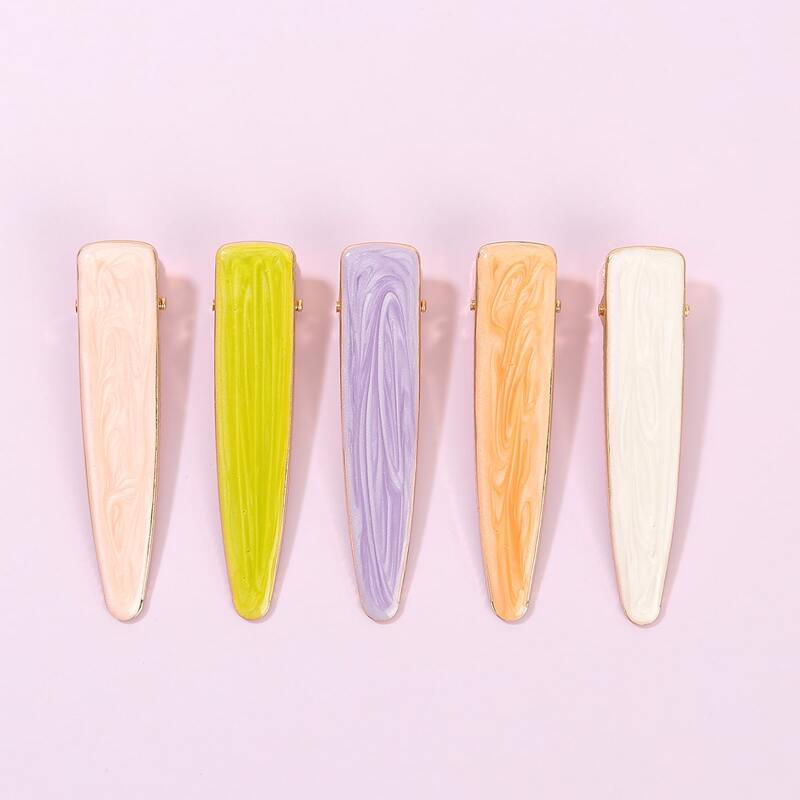 

5pcs Colorful Hair Clip, Multicolor