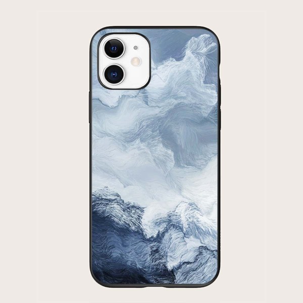 

Чехол для iPhone с абстрактным принтом 1шт, Синий