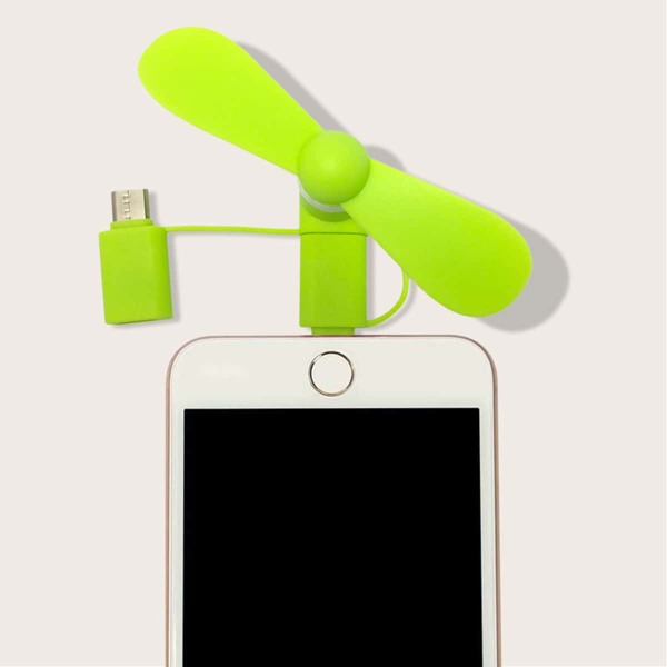 

3 в 1 мини мобильный телефон USB-вентилятор, Зеленый лайм