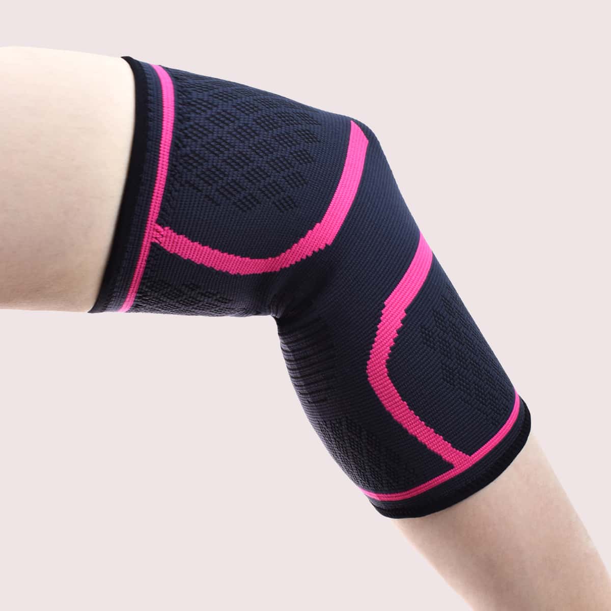 

1pair Elastic Sports Warm Knee pad, Red