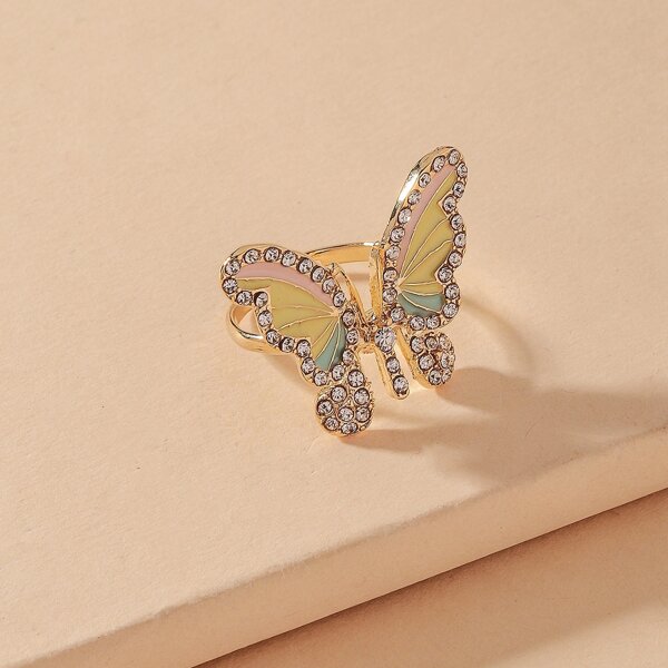 

Butterfly Decor Ring, Multicolor