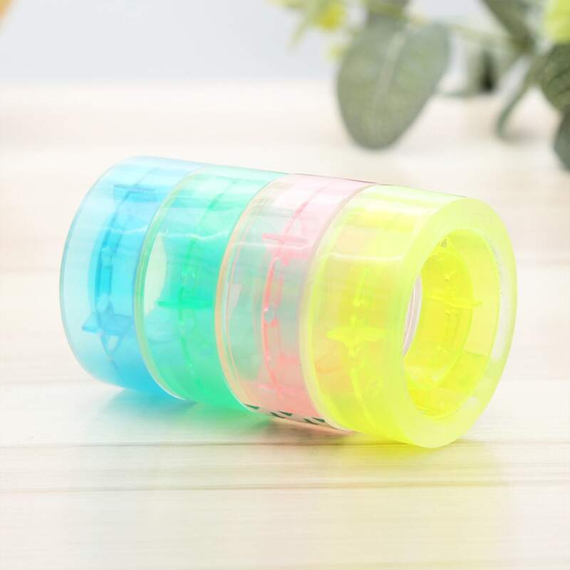 

8rolls Random Clear Tape, Multicolor