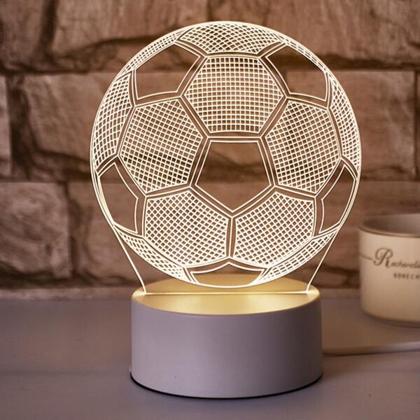 

1pc 3 Color Football Night Light, Multicolor
