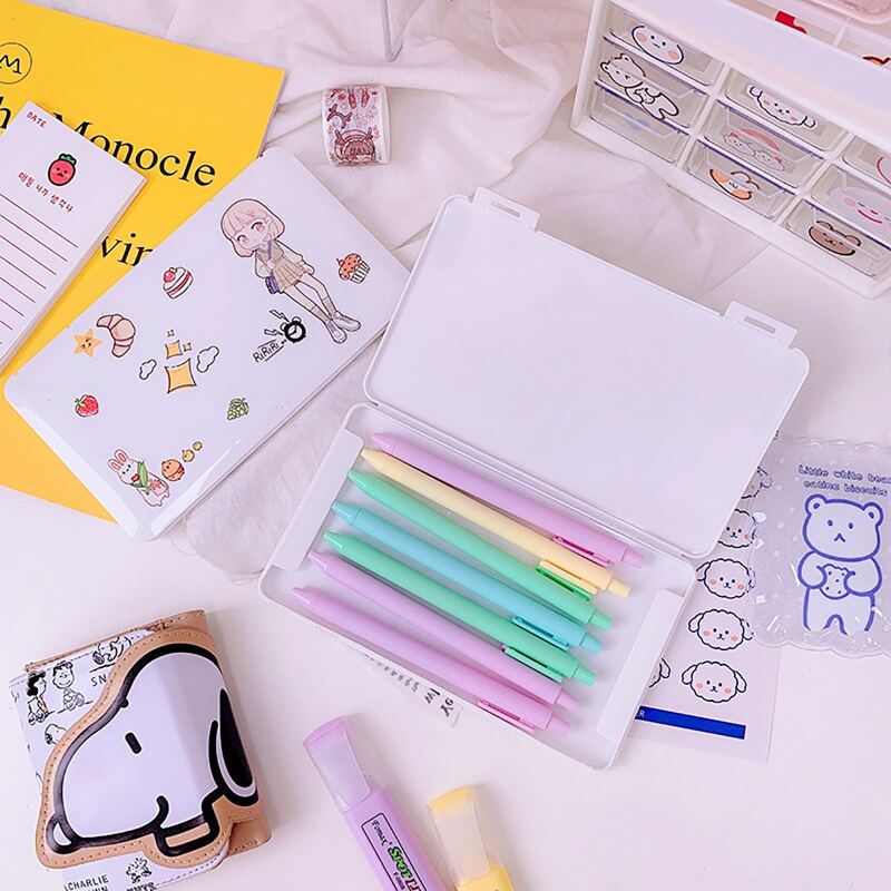 

Solid Pencil Case, White