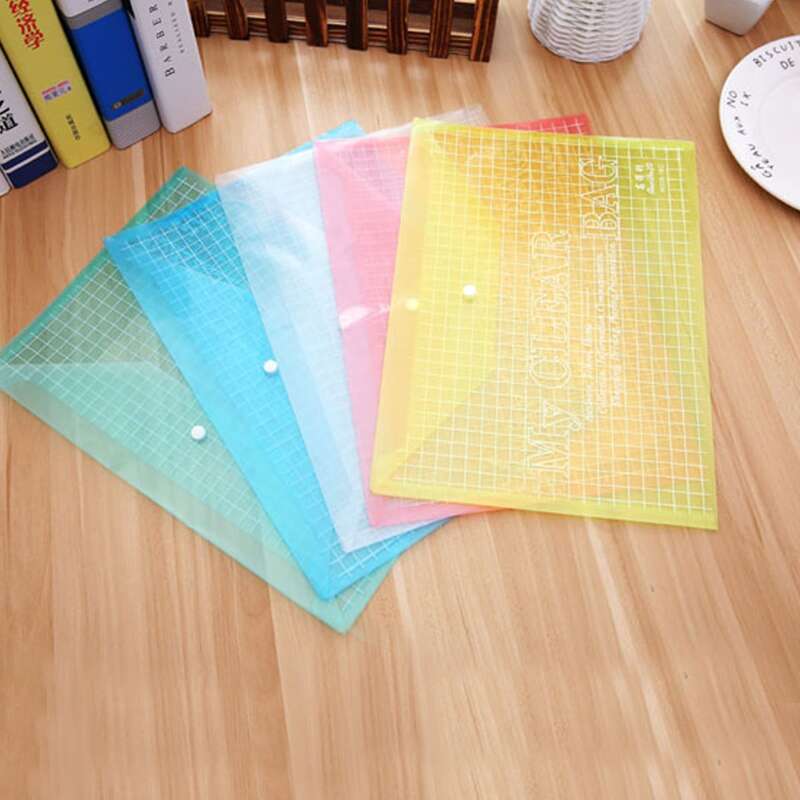 

3pcs Random Color File Bag, Multicolor