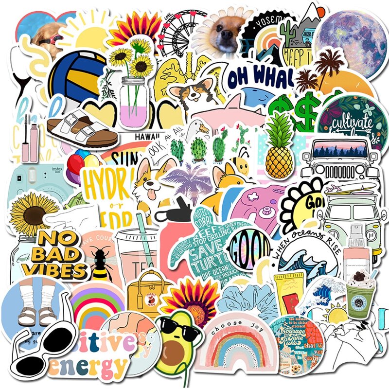 

85pcs Random Mixed Pattern Sticker, Multicolor