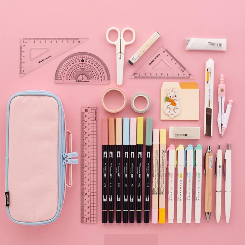 

1pc Portable Pencil Bag, Multicolor