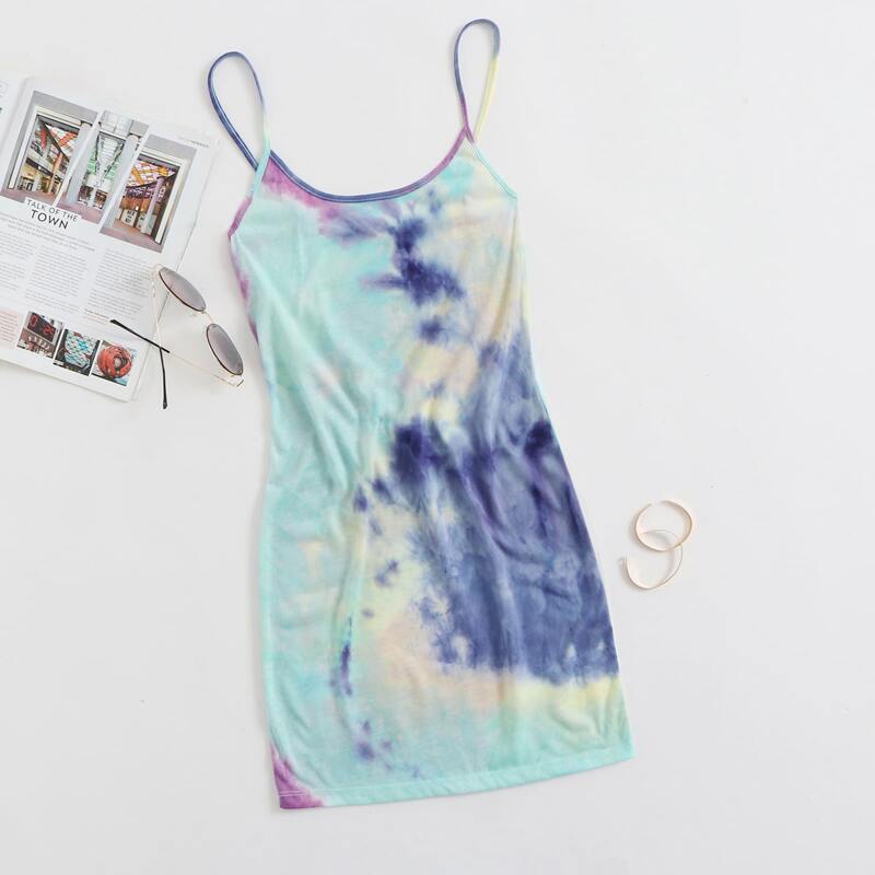 

Tie Dye Bodycon Dress, Multicolor