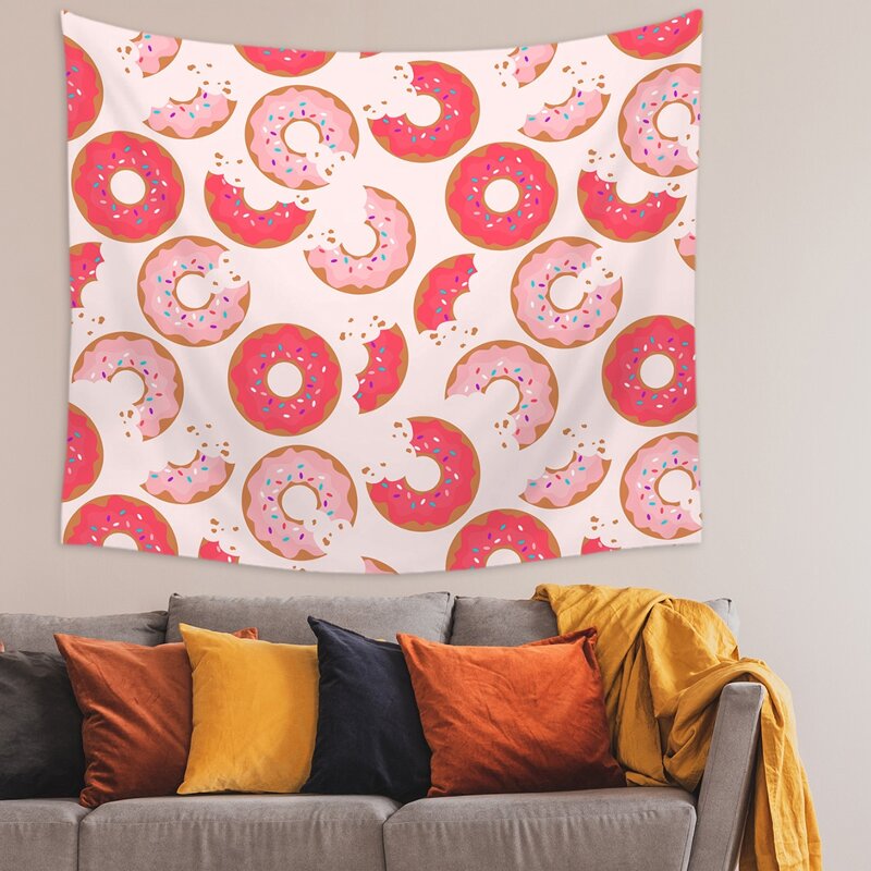 

Donut Print Tapestry, Pink
