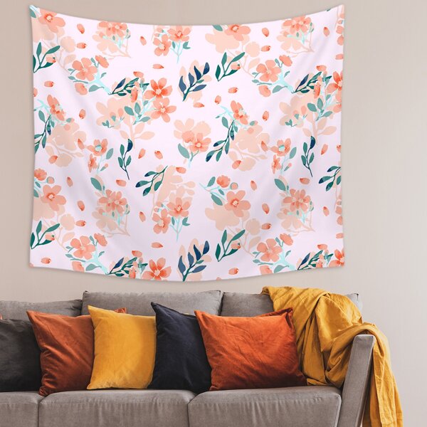 

Flower Print Tapestry, Multicolor