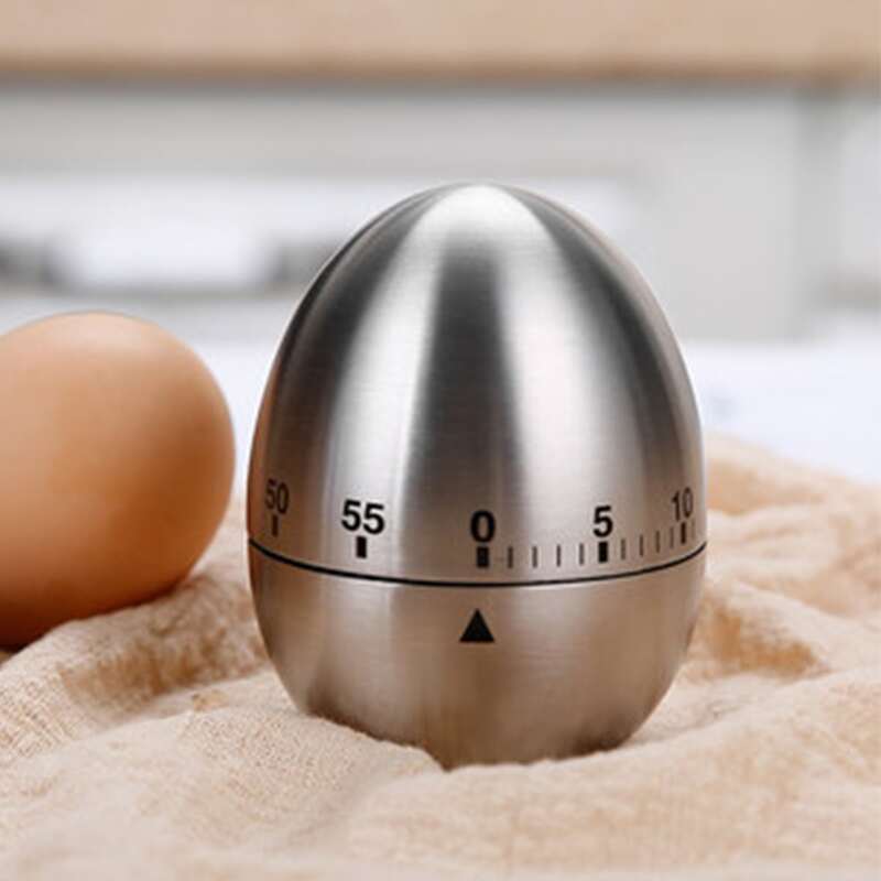 

Stainless Steel Egg Cooking Timer, Silver