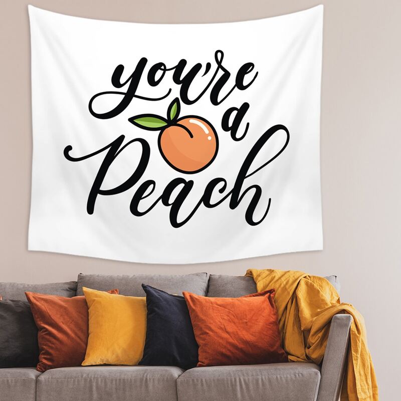 

Slogan Graphic Tapestry, Multicolor