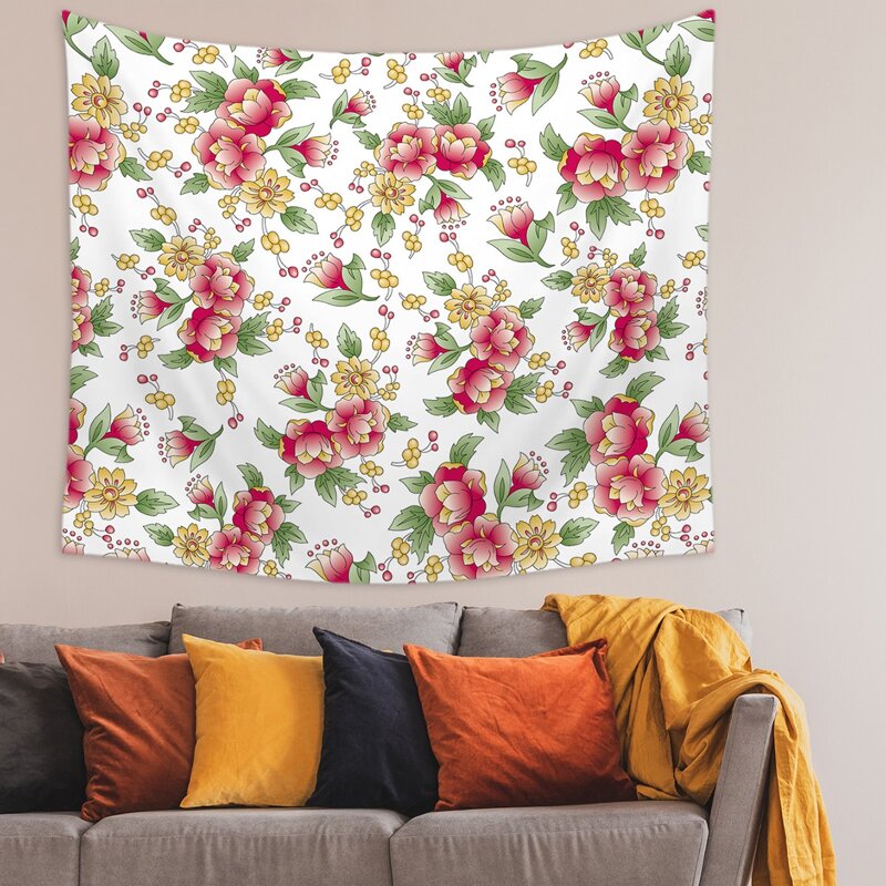 

Flower Print Tapestry, Multicolor