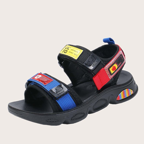 

Boys Colorblock Ankle Strap Sandals, Blue