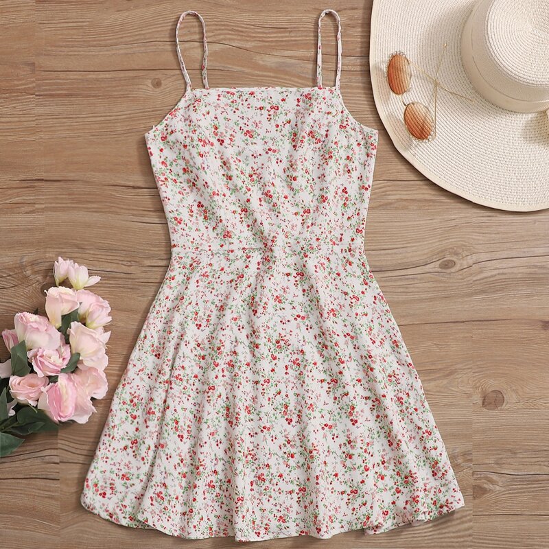 

Ditsy Floral Print Cami Dress, Multicolor
