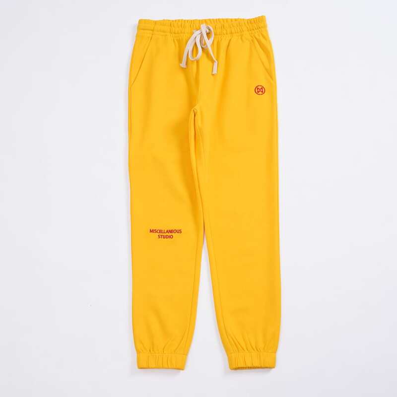 

Guys Letter Graphic Drawstring Waist Sweatpants, Yellow