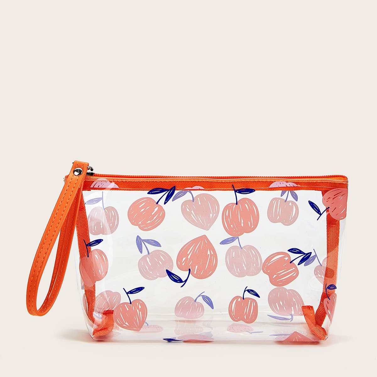 

1pc Cartoon Graphic Clear Makeup Bag, Multicolor