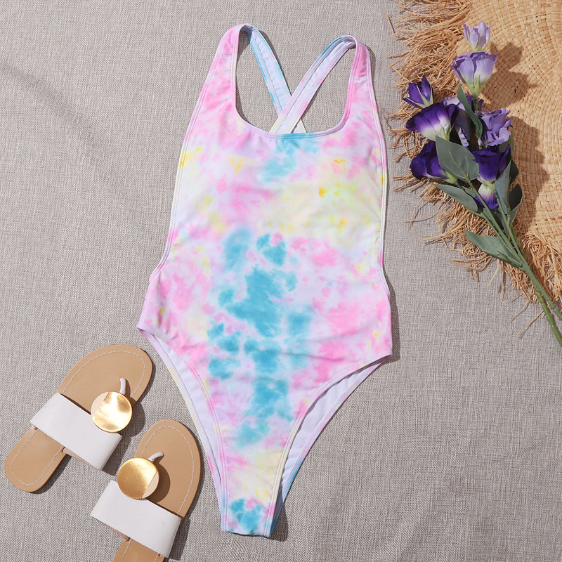 

Tie Dye One Piece Swimsuit, Multicolor