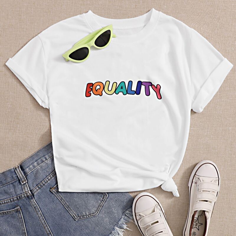

Letter Graphic Tee, White