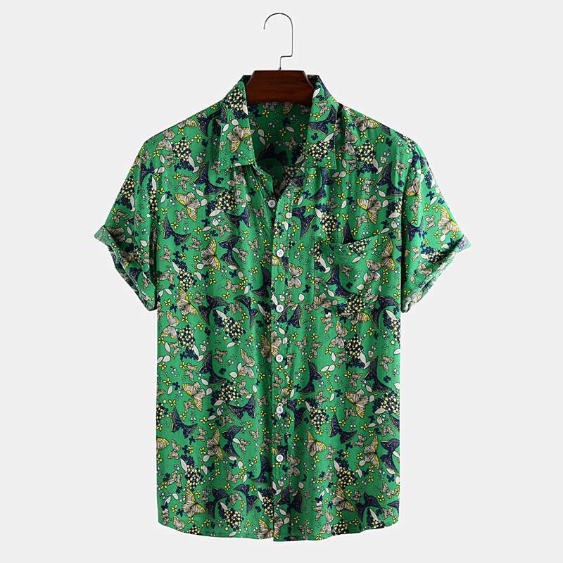 

Guys Butterfly Print Shirt, Multicolor