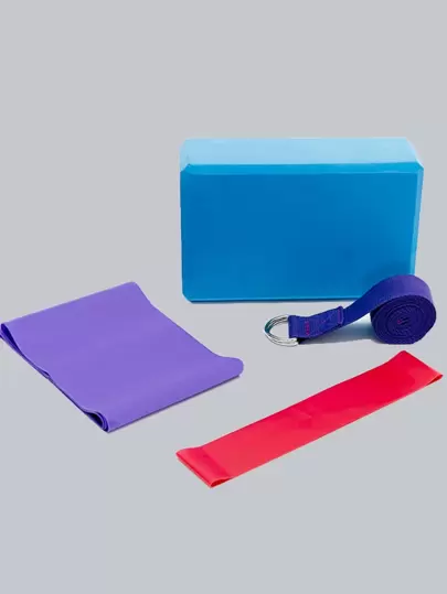 4шт комплект йоги пояса сопротивления и кирпича йоги - Стильная спортивная одежда и аксессуары