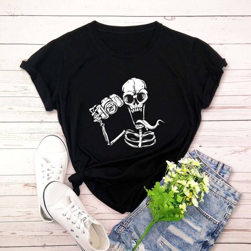 

Skull Graphic Tee, Black
