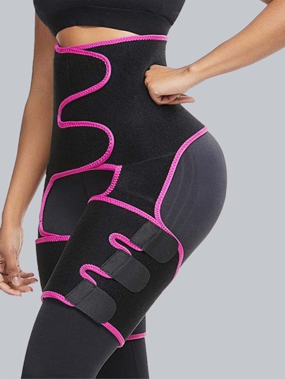 3-in-1 Synthetische Gummi Hohe Taille Formende Gürtel Shapewear Taille Trainer Korsett
