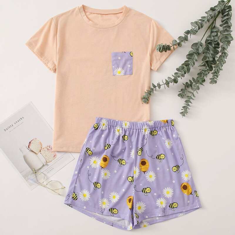 

Floral Shorts PJ Set, Multicolor