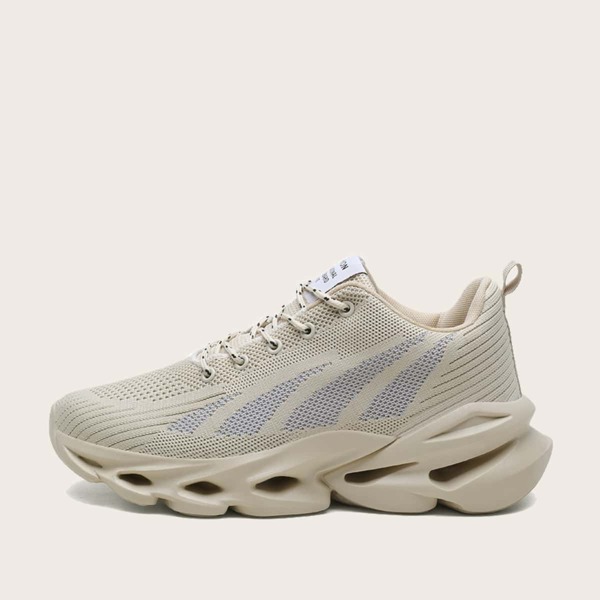 

Men Knit Chunky Sneakers, Beige