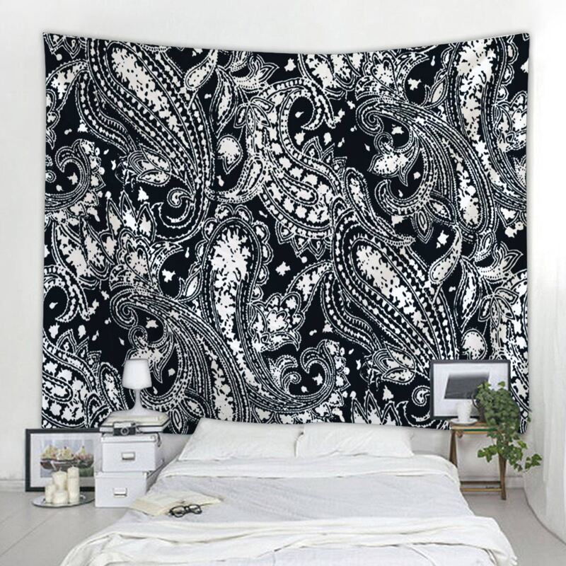 

Paisley Print Tapestry, Black