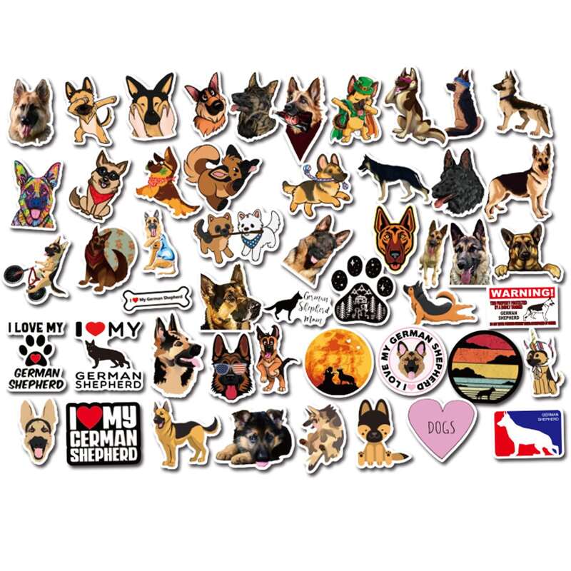 

50pcs Dog Sticker, Multicolor