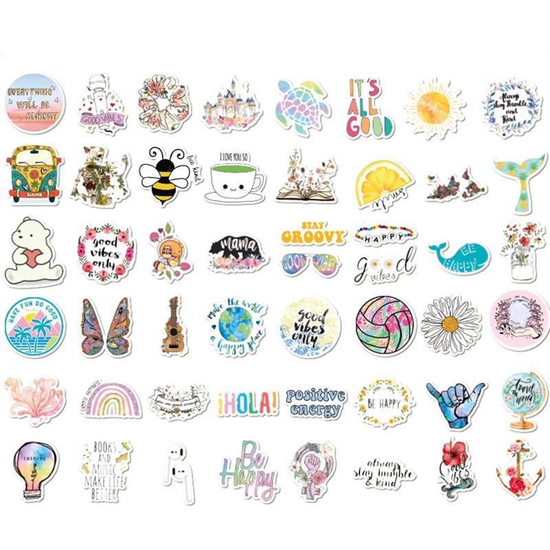 

50pcs Cartoon Sticker, Multicolor