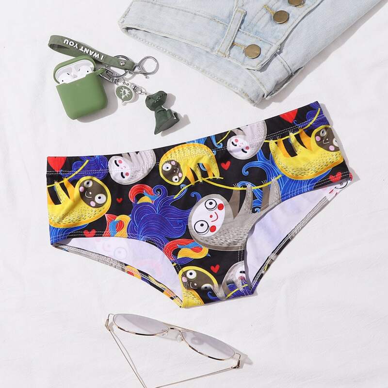 

Cartoon Graphic Panty, Multicolor