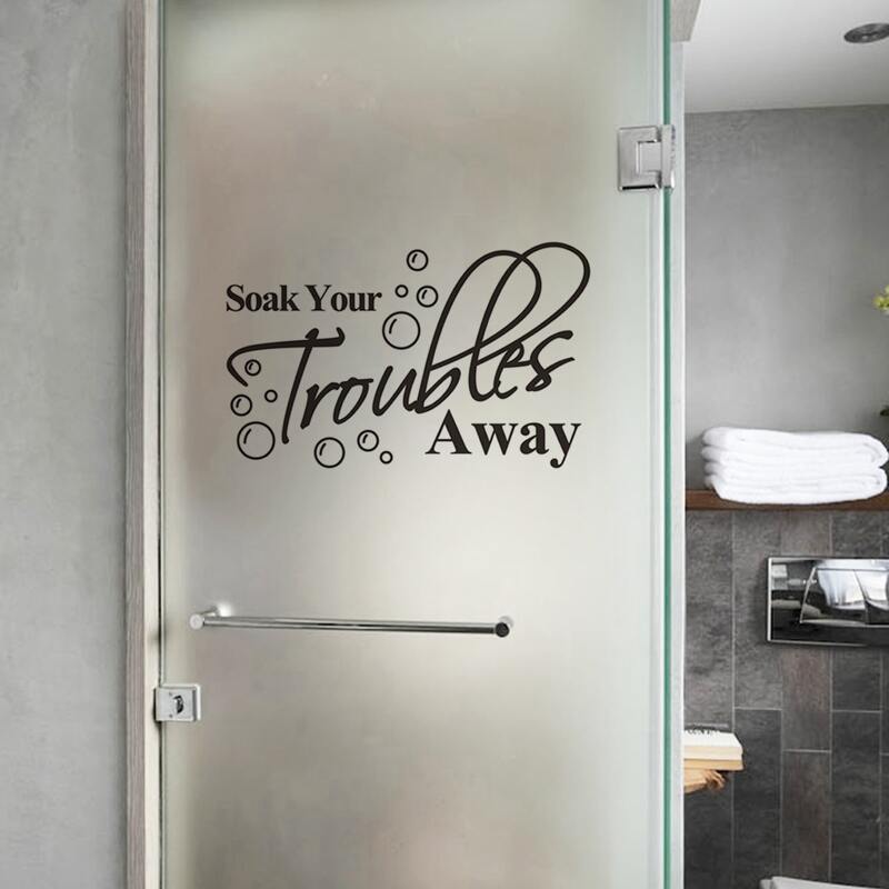 

Slogan Graphic Wall Sticker, Black
