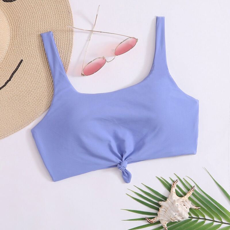 

Knot Bikini Top, Violet purple