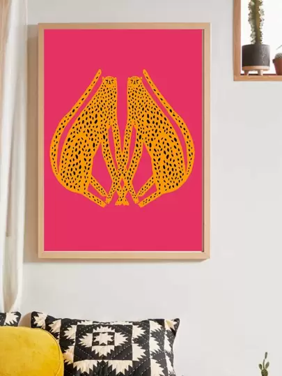Leopard Print Wall Painting Without Frame
