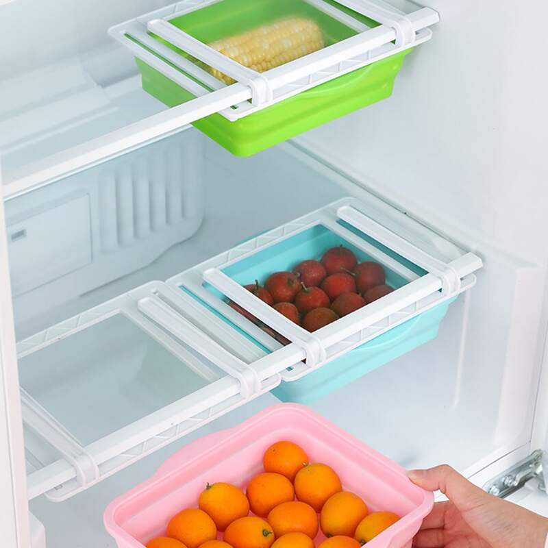 

1pc Refrigerator Storage Box, Multicolor