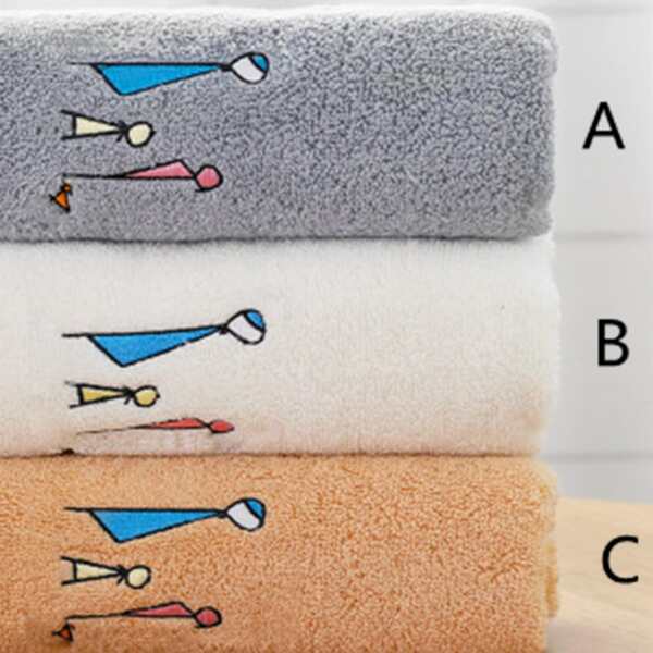 

1pc Embroidery Face Towel, Multicolor