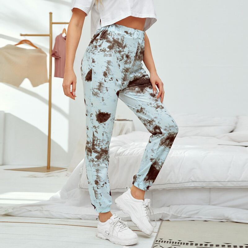 

Tie Dye Elastic Waist Lounge Bottom, Multicolor
