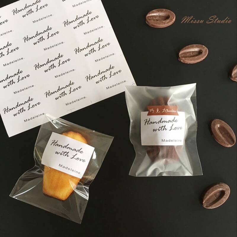 

100pcs Biscuit Packing Bag, Clear