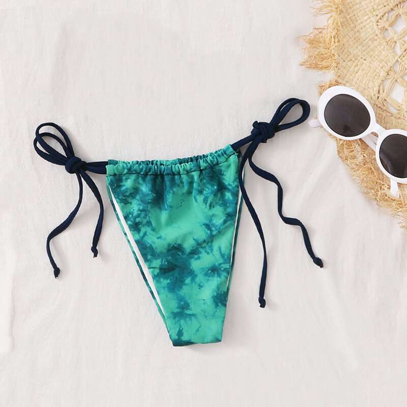 

Tie Dye Tie Side Bikini Panty, Green