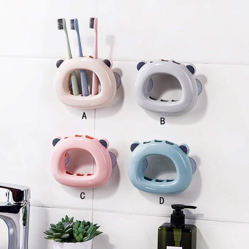 

1pc Wall Mounted Toothbrush Holder, Multicolor