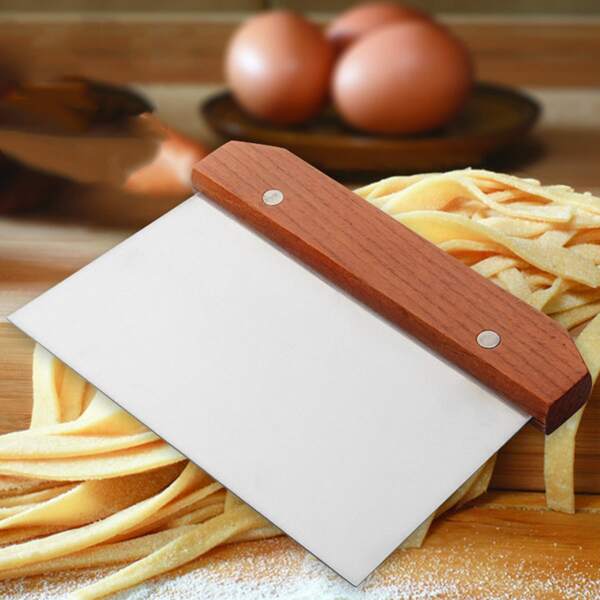 

1pc Stainless Steel Dough Scraper, Silver