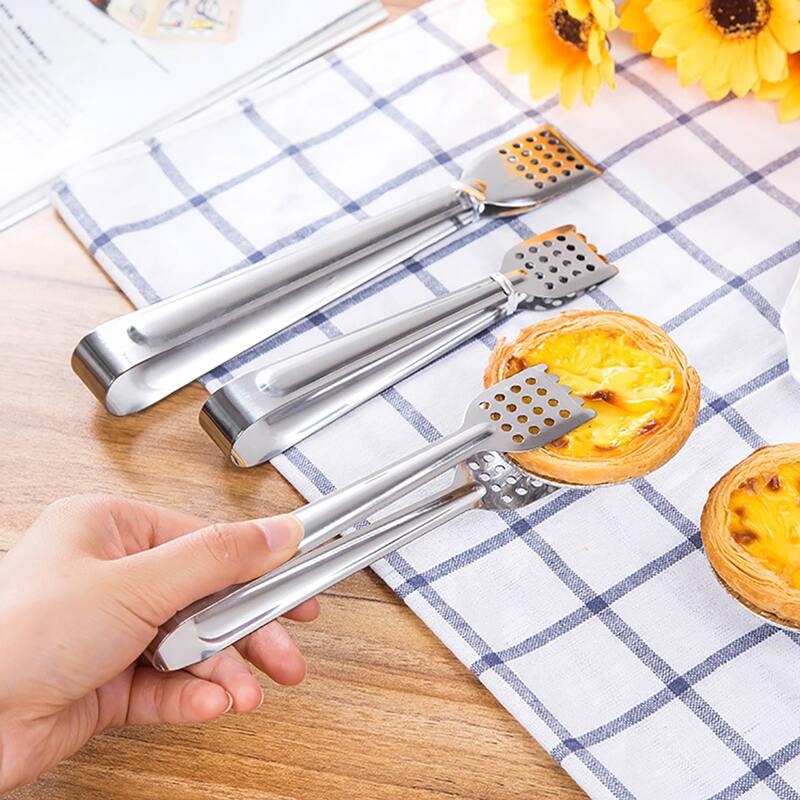 

1pc Stainless Steel Food Clip, Silver