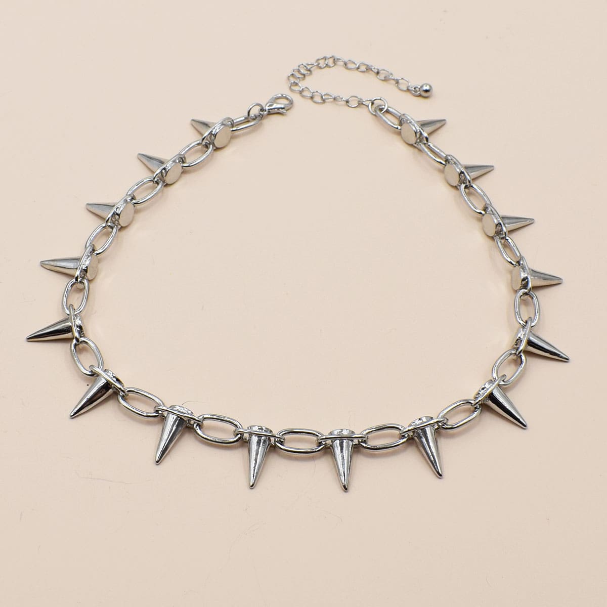 

Cone Chain Necklace, Silver