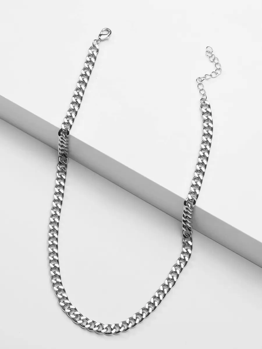 Chuỗi vòng cổ đơn giản - Bạc - Xem 1