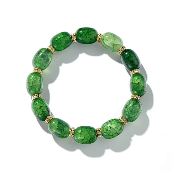 

Green Beaded Bracelet